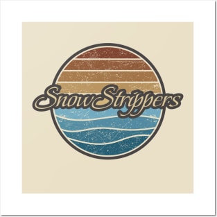 Snow Strippers Retro Waves Posters and Art